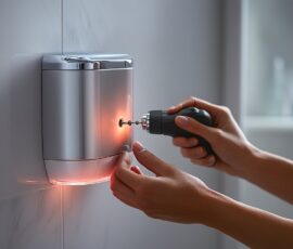 Comment fixer un distributeur de savon au mur ?