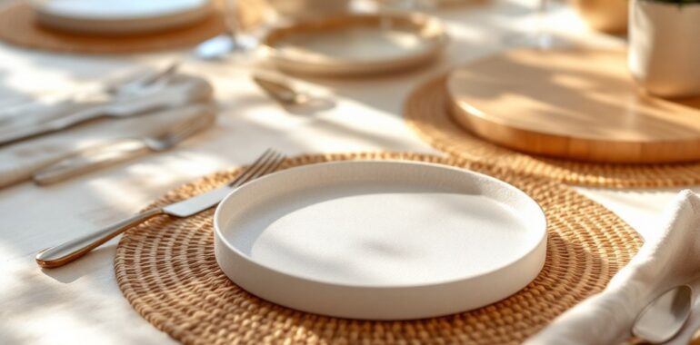 Ronds, en plastique ou en tissu : découvrez notre sélection de sets de table design